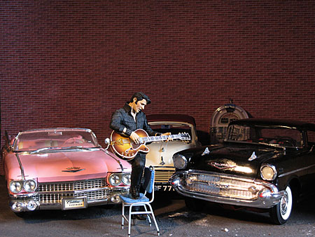 There's a little car museum showing Elvis' cars That was the inspiration